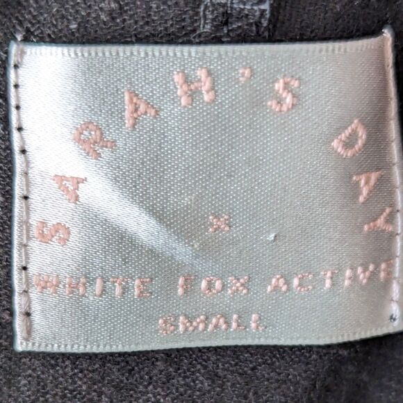 Sarah's Day‎ X White Fox Active Linen Ballet Hoodie Sweater Womens Small WFA - Picture 4 of 9